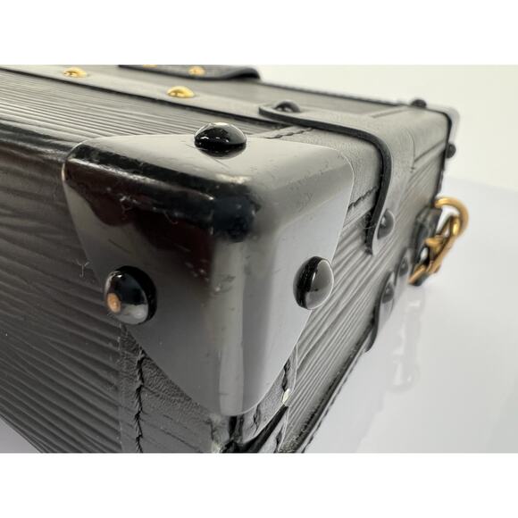 LOUIS VUITTON Petite Malle Epi Leather Crossbody Bag in Black - Picture 12 of 16